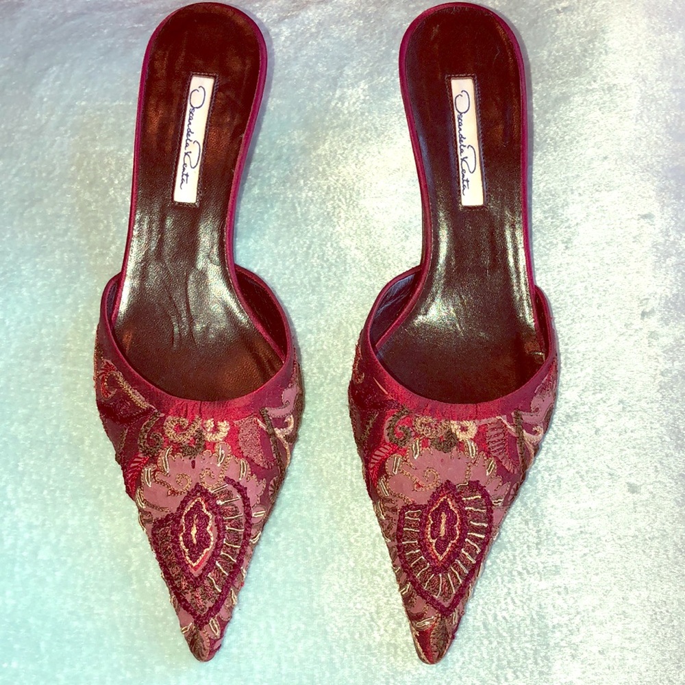 Oscar de La Renta mules